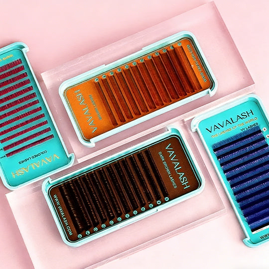 Colored Lashes for lashes extensions