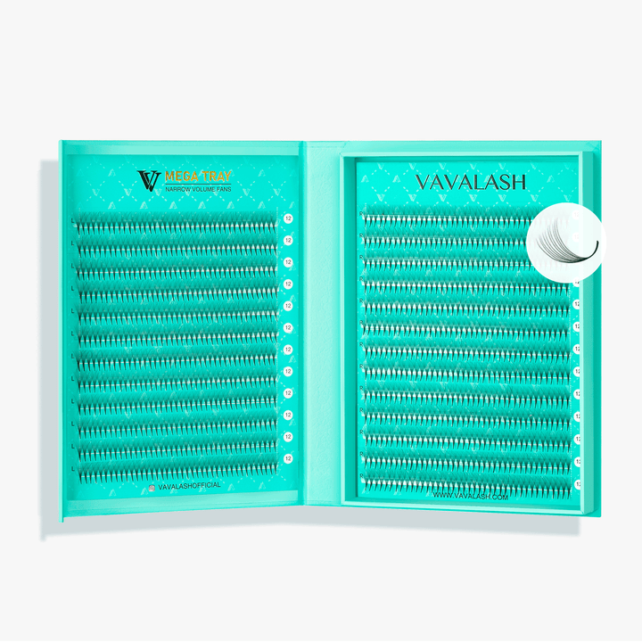 10D LASHBOOK Narrow Promade Volume Fans - 1000 Fans UK