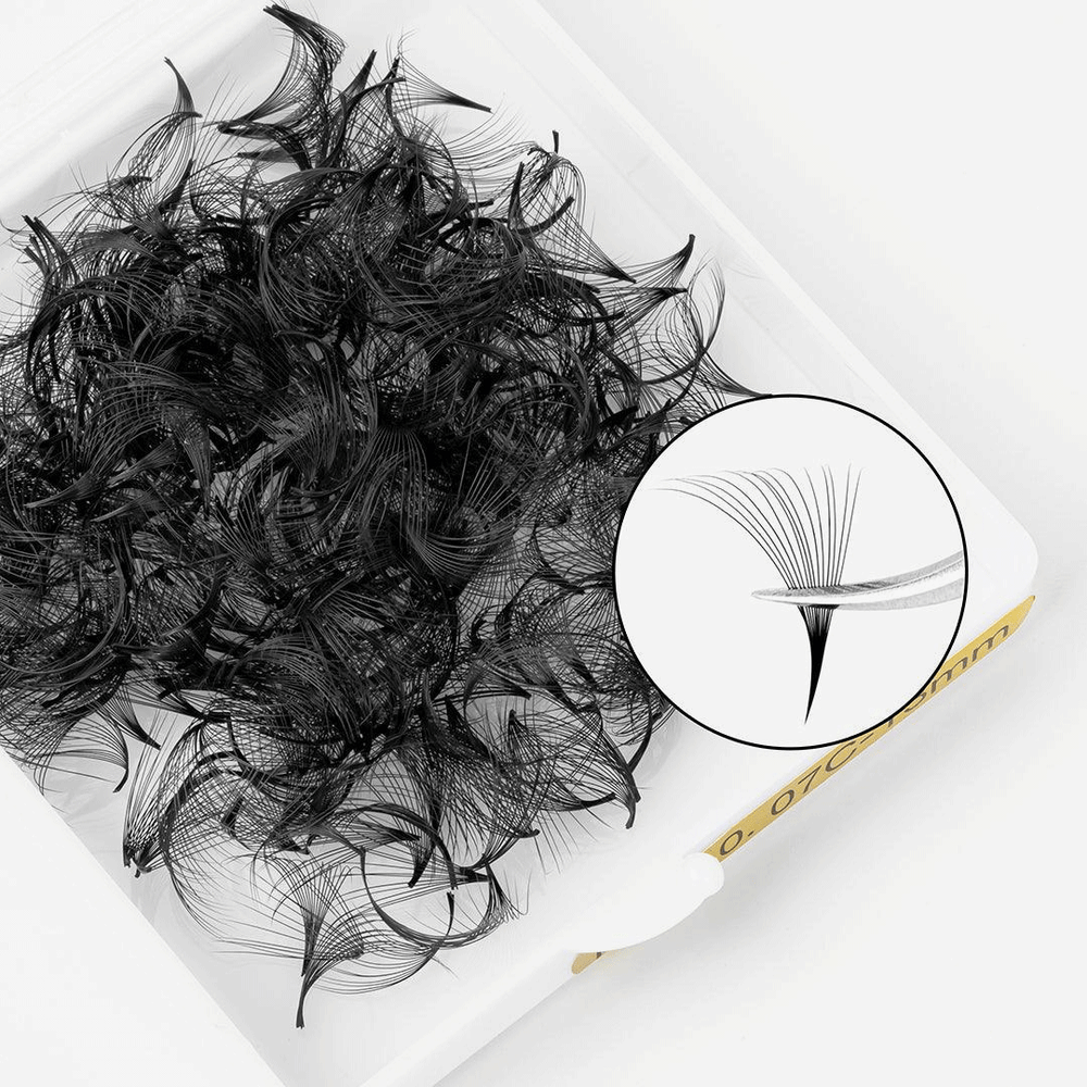 14D Handmade Premade Loose Fans With Pointy Base /500 Fans SC-1