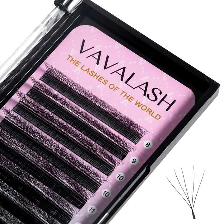 W-Shape 5D Volume Premade Fan Lash Extensions J/L/M Curl