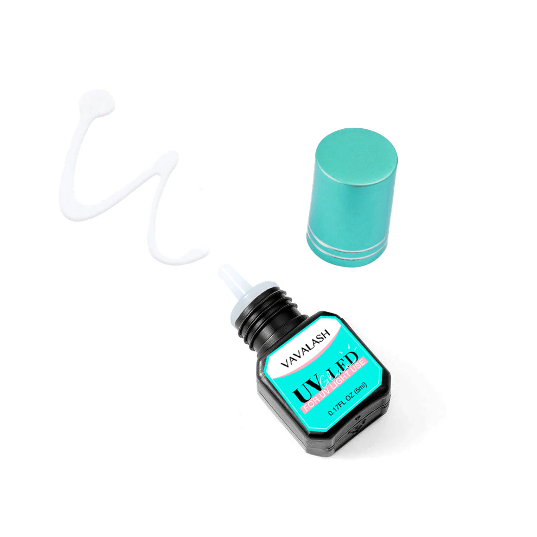 Clear Eyelash Glue For UV/LED Light 5ml 1-2s UK