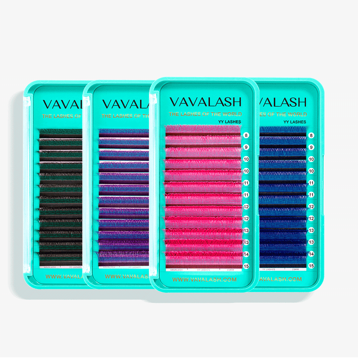 Colored YY Lash Extensions Volume Premade Fan UK