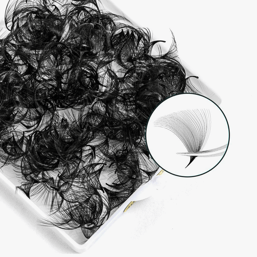 40D Handmade Premade Loose Fans With Pointy Base /500 Fans-1