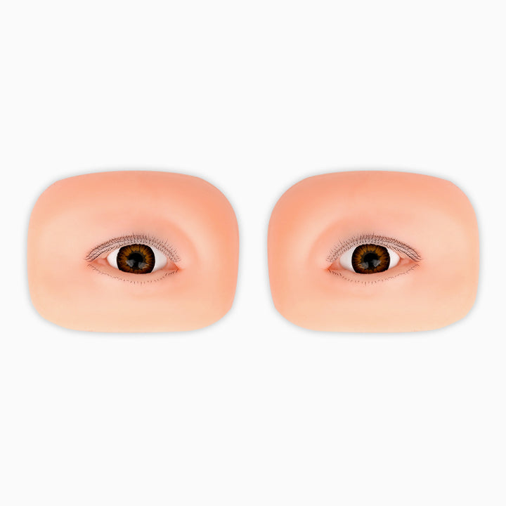 Triple layered practice mannequin eyes，eyelash extension practice