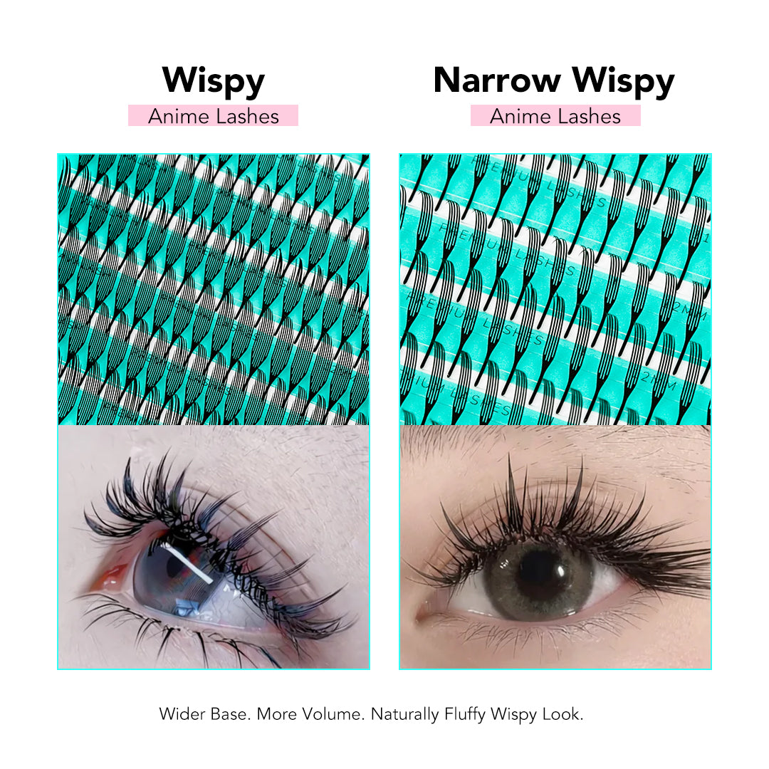 Klassische Wimpernverlängerungen Ellipse flache Wimpern 0.20 mm